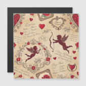 ヴィンテージキューピッドのロマンチックなパターン(2) (正面/裏面)