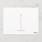 ヴィンテージキューピッドシューハートバレンタインポストカード ポストカード (裏面)