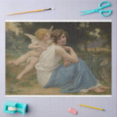 ヴィンテージキューピッドシークレットオイル塗装ティッシュペーパー 薄葉紙 (クラフト)