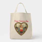 ヴィンテージキューピッドハートトートバッグ トートバッグ (裏面)