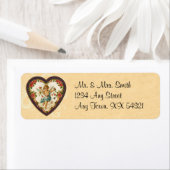 ヴィンテージキューピッドバレンタイン住所 シール (インサイチュ)