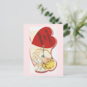 ヴィンテージキューピッドバレンタイン シーズンポストカード (スタンド正面)