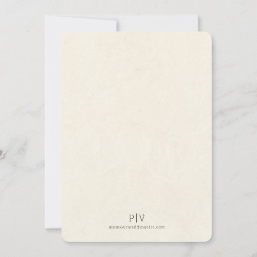 ヴィンテージキューピッドラブボート結婚式招待状 招待状 (裏面)