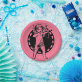 ヴィンテージキューピッド紙プレート ペーパープレート (パーティー)