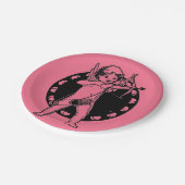 ヴィンテージキューピッド紙プレート ペーパープレート (アングル)