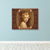 ヴィンテージキリストの子イエス・ザ・ライト・オブ・ザ・ワールド キャンバスプリント (インサイチュ (ウッドフロア))