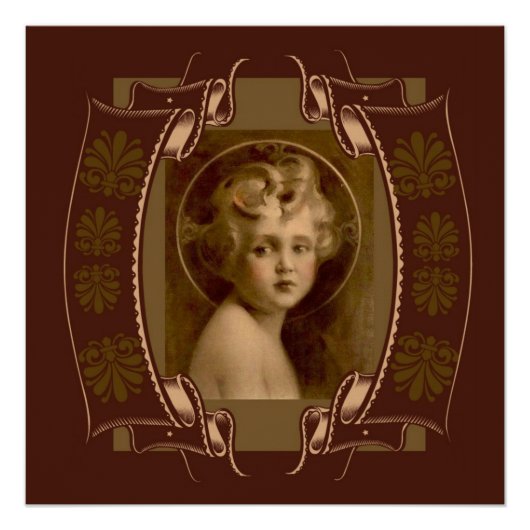 ヴィンテージキリストの子イエス・ザ・ライト・オブ・ザ・ワールド ポスター (正面)