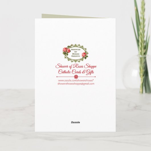 ヴィンテージキリストはイースター上がった挨拶です シーズンカード (裏面)