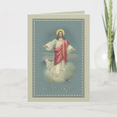 ヴィンテージキリストはイースター上がった挨拶です シーズンカード (正面)