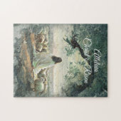 ヴィンテージキリストは復活祭キリスト教の宗教復活 ジグソーパズル (横)