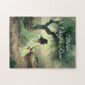 ヴィンテージキリストは復活祭キリスト教の宗教復活 ジグソーパズル (横)