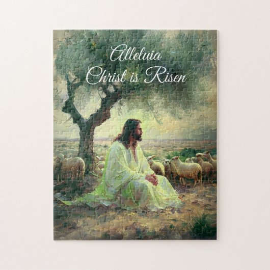 ヴィンテージキリストは復活祭キリスト教の宗教復活 ジグソーパズル (縦)