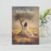 ヴィンテージキリストは復活祭キリスト教の宗教復活 招待状 (スタンド正面)