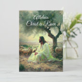 ヴィンテージキリストは復活祭キリスト教の宗教復活 招待状 (スタンド正面)