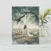 ヴィンテージキリストは復活祭キリスト教の宗教復活 招待状 (スタンド正面)