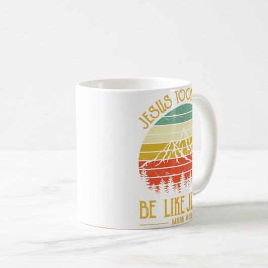 ヴィンテージキリスト教イエスは昼寝をイエスと同じだと思った コーヒーマグカップ (正面右)