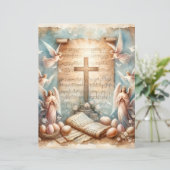 ヴィンテージキリスト教復活祭スクラップブック紙 (スタンド正面)