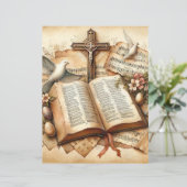 ヴィンテージキリスト教復活祭スクラップブック紙 (スタンド正面)