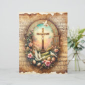 ヴィンテージキリスト教復活祭スクラップブック紙 (スタンド正面)