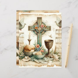 ヴィンテージキリスト教復活祭スクラップブック紙