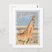 ヴィンテージキリン切手はがき ポストカード (正面/裏面)