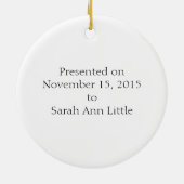 ヴィンテージキリン・セレンディピティ賞オーナメント セラミックオーナメント (裏面)