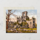 ヴィンテージキルクストールアビーヨークシャーイングランド ポストカード (正面/裏面)