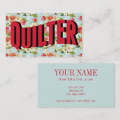 ヴィンテージキルターキルティング名刺 名刺 (正面/裏面)