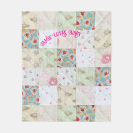 ヴィンテージキルトのパーソナライズ フリースブランケット