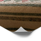 ヴィンテージキルトグラフィック ポスター (角)