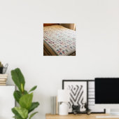 ヴィンテージキルトグラフィック ポスター (ホームオフィス)