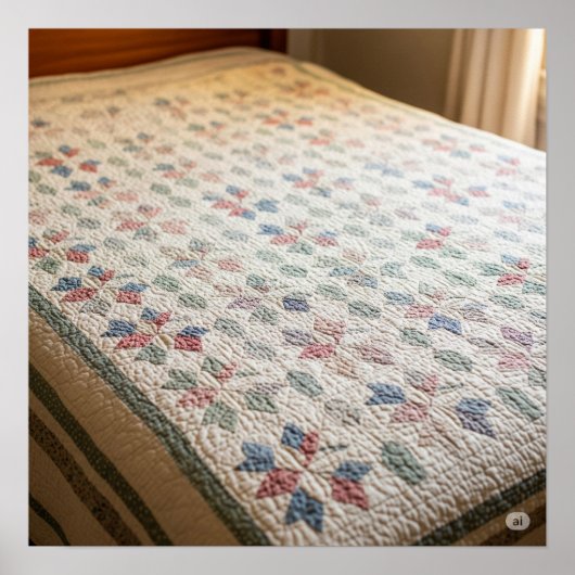 ヴィンテージキルトグラフィック ポスター (正面)