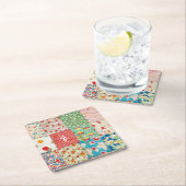 ヴィンテージキルトパターン紙コースター スクエアペーパーコースター (インサイチュ)