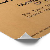 ヴィンテージキングスカレッジケンブリッジフレッドテイラートラベル ポスター (角)