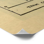 ヴィンテージキングストンジャマイカの地図(1914) ポスター (角)