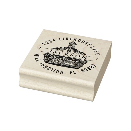 ヴィンテージキングズクラウン差出人住所スタンプ ラバースタンプ (スタンプ)