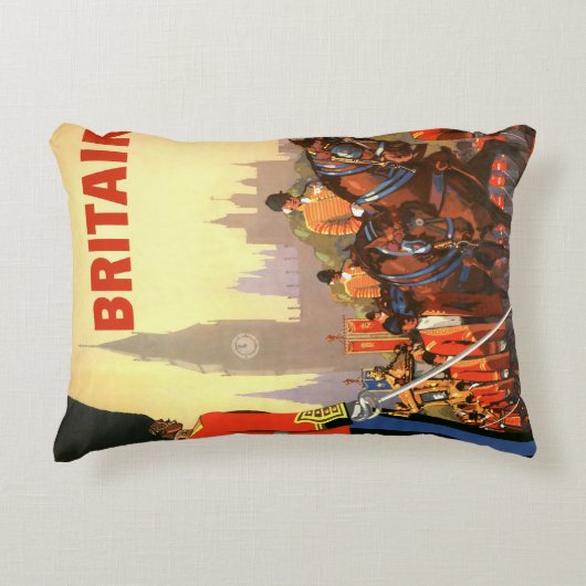ヴィンテージキングズブリティッシュ王室のガード素晴らしイギリス アクセントクッション (正面)