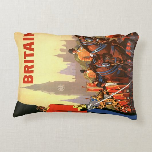 ヴィンテージキングズブリティッシュ王室のガード素晴らしイギリス アクセントクッション (裏面)
