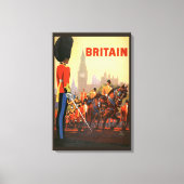 ヴィンテージキングズブリティッシュ王室のガード素晴らしイギリス キャンバスプリント (正面)
