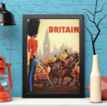 ヴィンテージキングズブリティッシュ王室のガード素晴らしイギリス ポスター<br><div class="desc">イギリスの素晴らしイギリスで開催されたヴィンテージイラストレーションヨーロッパの旅行ポスターアートで王室のは、キング・ガード（以前はクイーンズガード）が馬やビッグベンの時計塔、ウェストミンスターAbbeyと背景に議会の家にマウントされている。英国の王宮と要塞戦のヨメンの戦士とロンドンの塔とヨマーンの護衛隊の体の護衛兵のメンバーは、一般的にビーフェーターとして知られている特別な、ロンドンの塔の儀式的な守護者である王室の。</div>