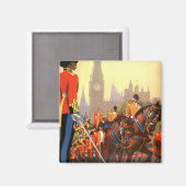 ヴィンテージキングズブリティッシュ王室のガード素晴らしイギリス マグネット (正面/裏面)