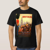 ヴィンテージキングズブリティッシュ王室のガード素晴らしイギリス Tシャツ (正面)