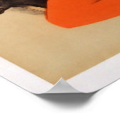 ヴィンテージキング・オン・玉座とスタイン・ビール ポスター (角)