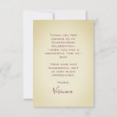 ヴィンテージキンセアニラミクリンサンキューカード サンキューカード (裏面)