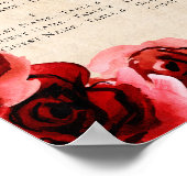 ヴィンテージキンセニェラのアルファベット順の座席表 ポスター (角)