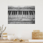 ヴィンテージキーボードのポスターデザイン ポスター (キッチン)