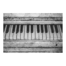 ヴィンテージキーボードのポスターデザイン