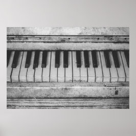 ヴィンテージキーボードのポスターデザイン ポスター