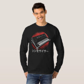 ヴィンテージキーボード用シンセサイザキーボード Tシャツ (正面フル)