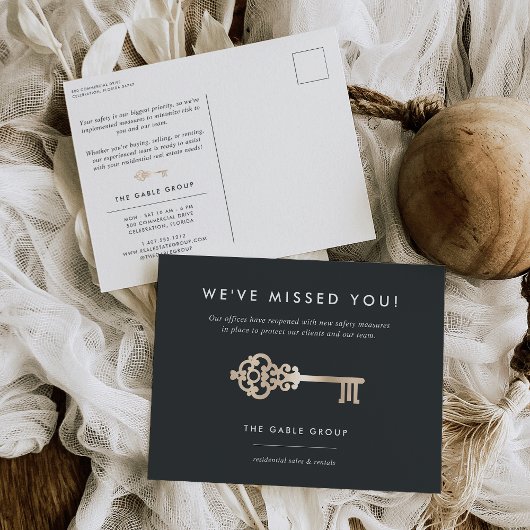 ヴィンテージキー不動産事業再開 ポストカード